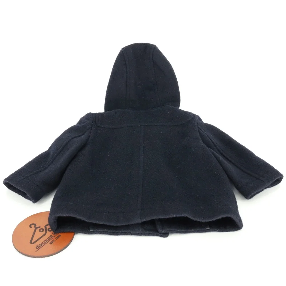 Burberry Children Wool Duffle Coat Hooded Nova Check Lining 6M Designer Luxury‎